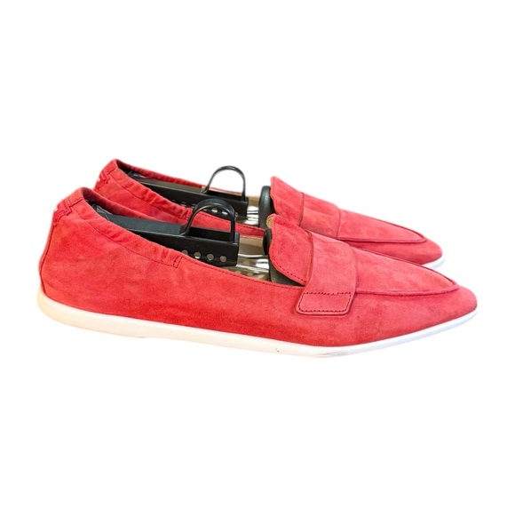 Cole Haan Shoes - Cole Haan Grand Ambition Amador Red Suede Slip On Flats Women’s Size 8 B